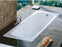 Contesa Anti-Slip 1500mm x 700mm 2TH Steel Bath White