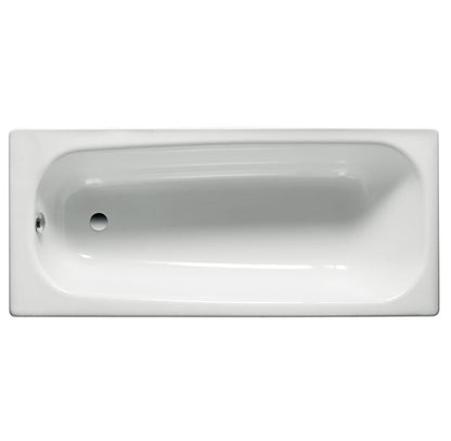 Contesa Anti-Slip 1500mm x 700mm 2TH Steel Bath White