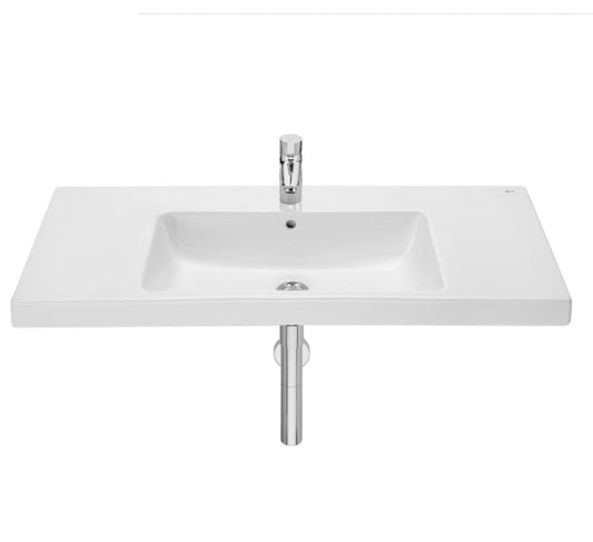 Roca The Gap 1TH Wall-hung or vanity Basin with Shelf