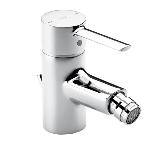 Roca Targa Bidet mixer with pop-up waste