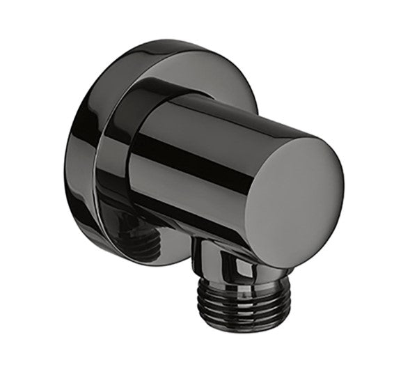 Roca Aqua Round Water Inlet 1/2" Connection Titanium Black