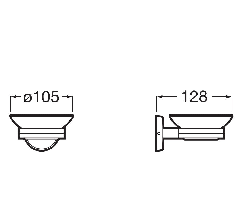 Roca Twin Wall Hung Soap Dish