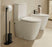 Roca Hotels Round Toilet brush with toilet roll holder