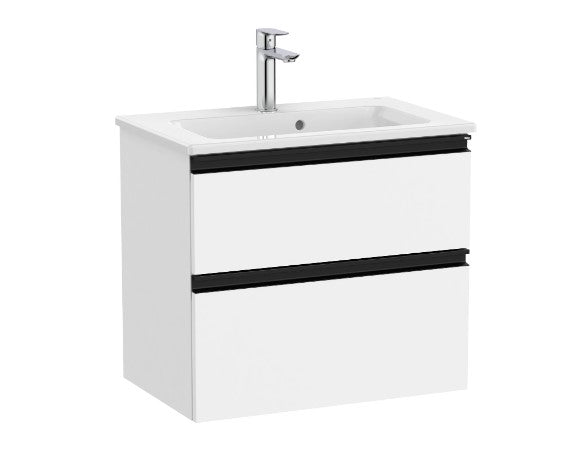 Roca The Gap 600/800mm 2 drawers Compact vanity unit with basin