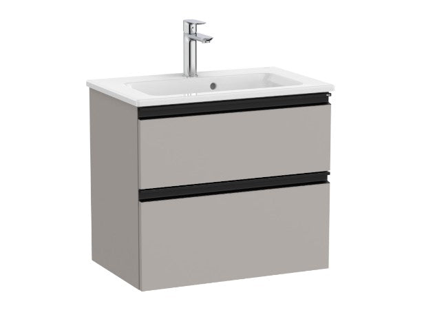 Roca The Gap 600/800mm 2 drawers Compact vanity unit with basin