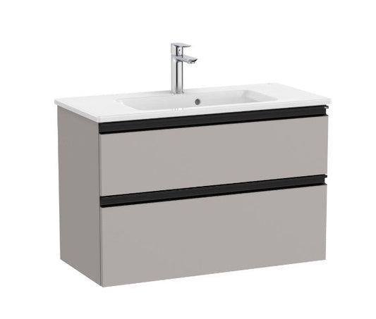 Roca The Gap 600/800mm 2 drawers Compact vanity unit with basin