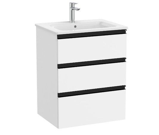 Roca The Gap 3 Drawer 600 x 460mm Vanity Unit