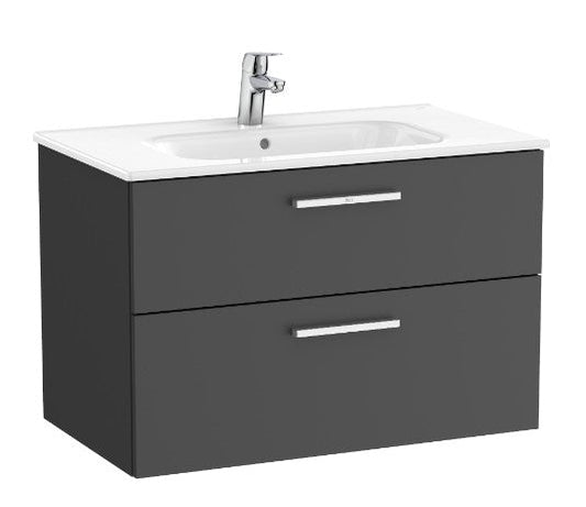 Roca Victoria 800 x 450mm 2 drawer Vanity Unit