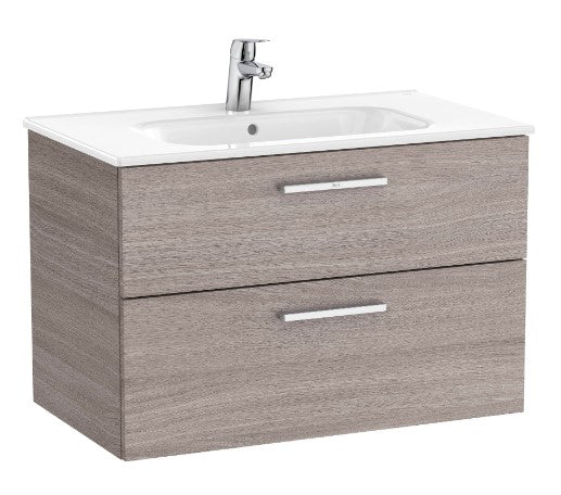 Roca Victoria 800 x 450mm 2 drawer Vanity Unit