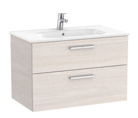 Roca Victoria 800 x 450mm 2 drawer Vanity Unit