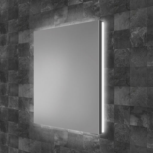 HiB Atrium 50cm 1 Door Illuminated Recessed Aluminium Cabinets