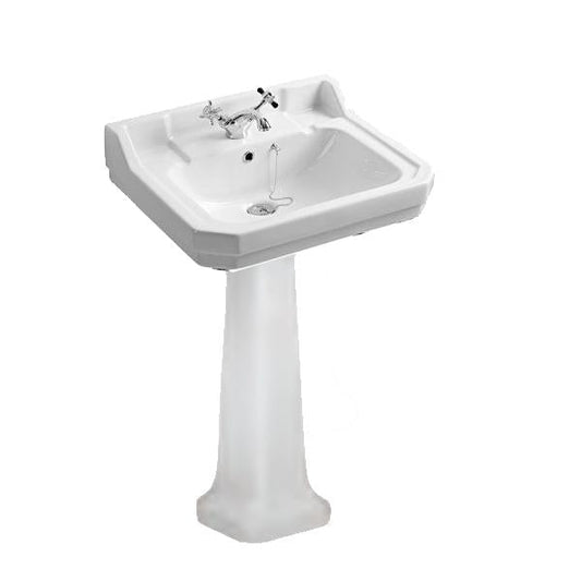 Tavistock Vitoria 600mm Basin and Pedestal/Stand