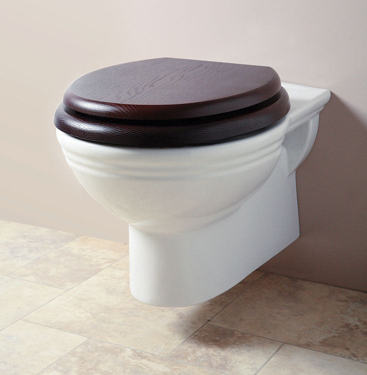 Silverdale Belgravia/Victorian Wall Mounted Toilet with Seat