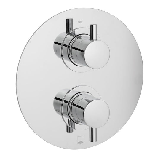 Vado Celsius Round 2 Handle Concealed Thermostatic Shower Valve