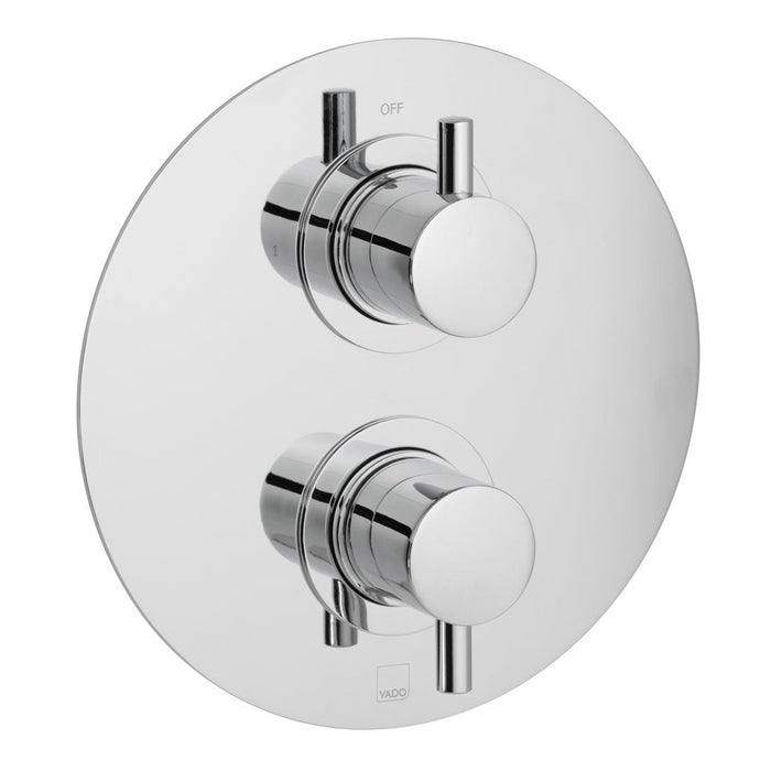 Vado Celsius Round 2 Handle Concealed Thermostatic Shower Valve