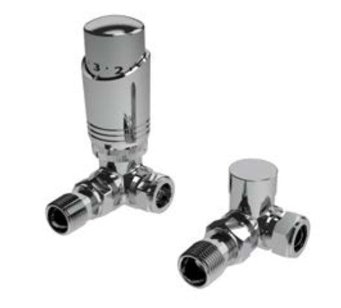 Kartell Design Twin Thermostatic Radiator Valve Pack