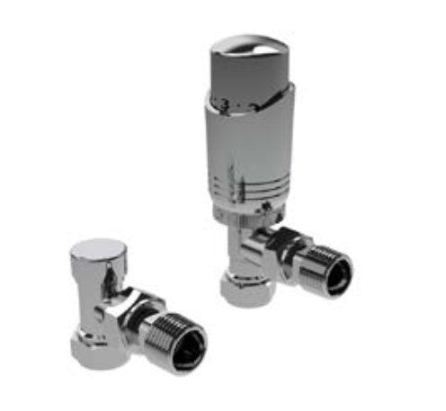 Kartell Design Twin Thermostatic Radiator Valve Pack