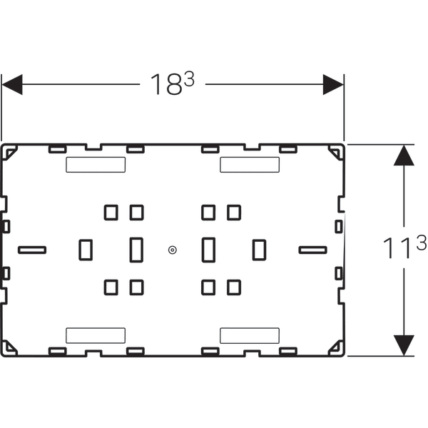 Geberit Omega60 Cover Plate