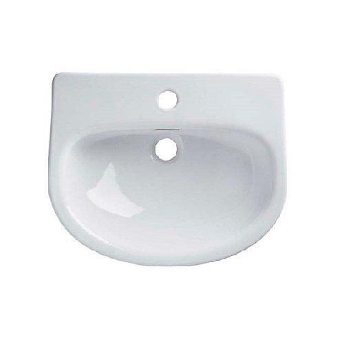 Tavistock Loft Slim Depth Semi-Countertop Basin - White