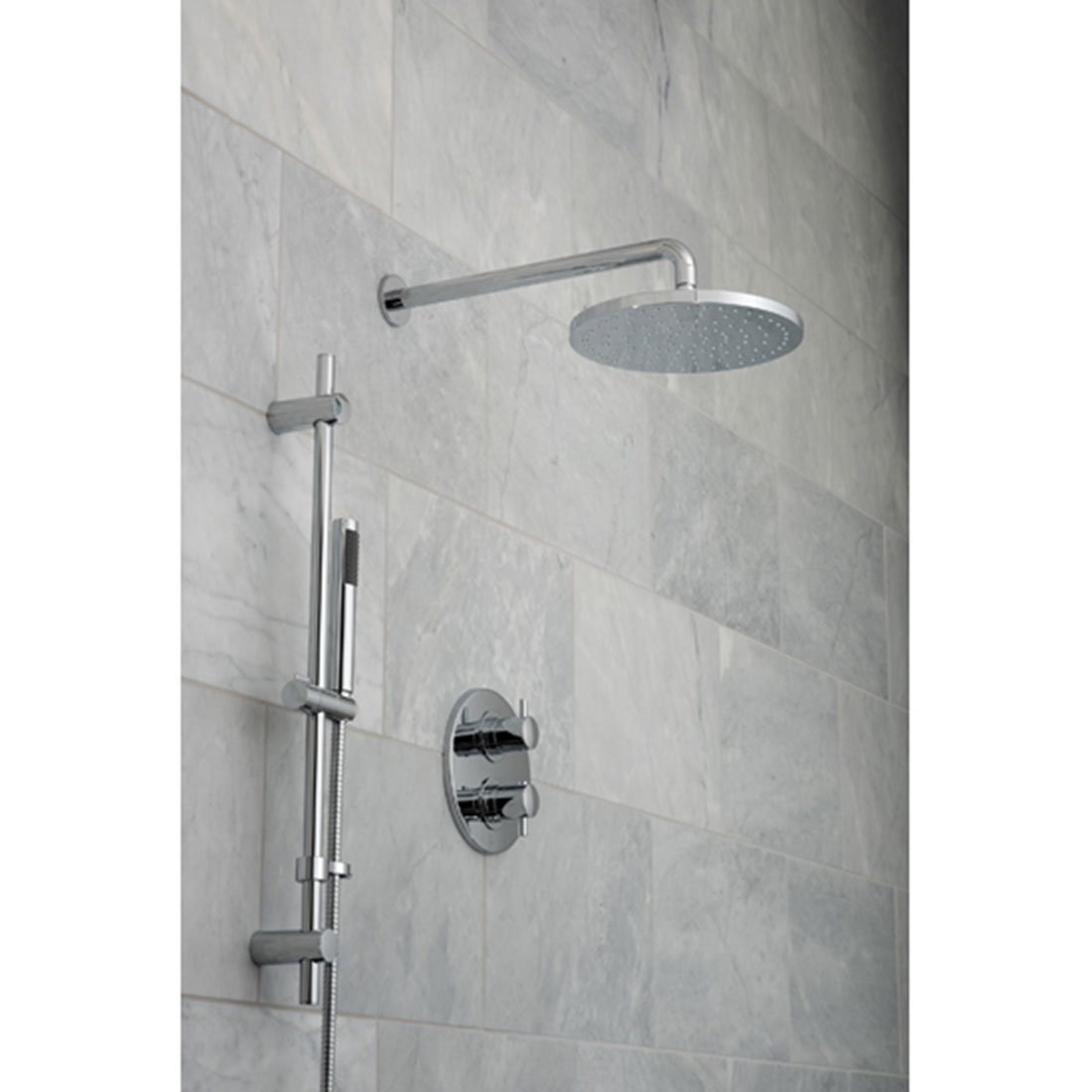 Vado DX Celsius - 2 Outlet Round Thermostatic Shower set With Venus Kit