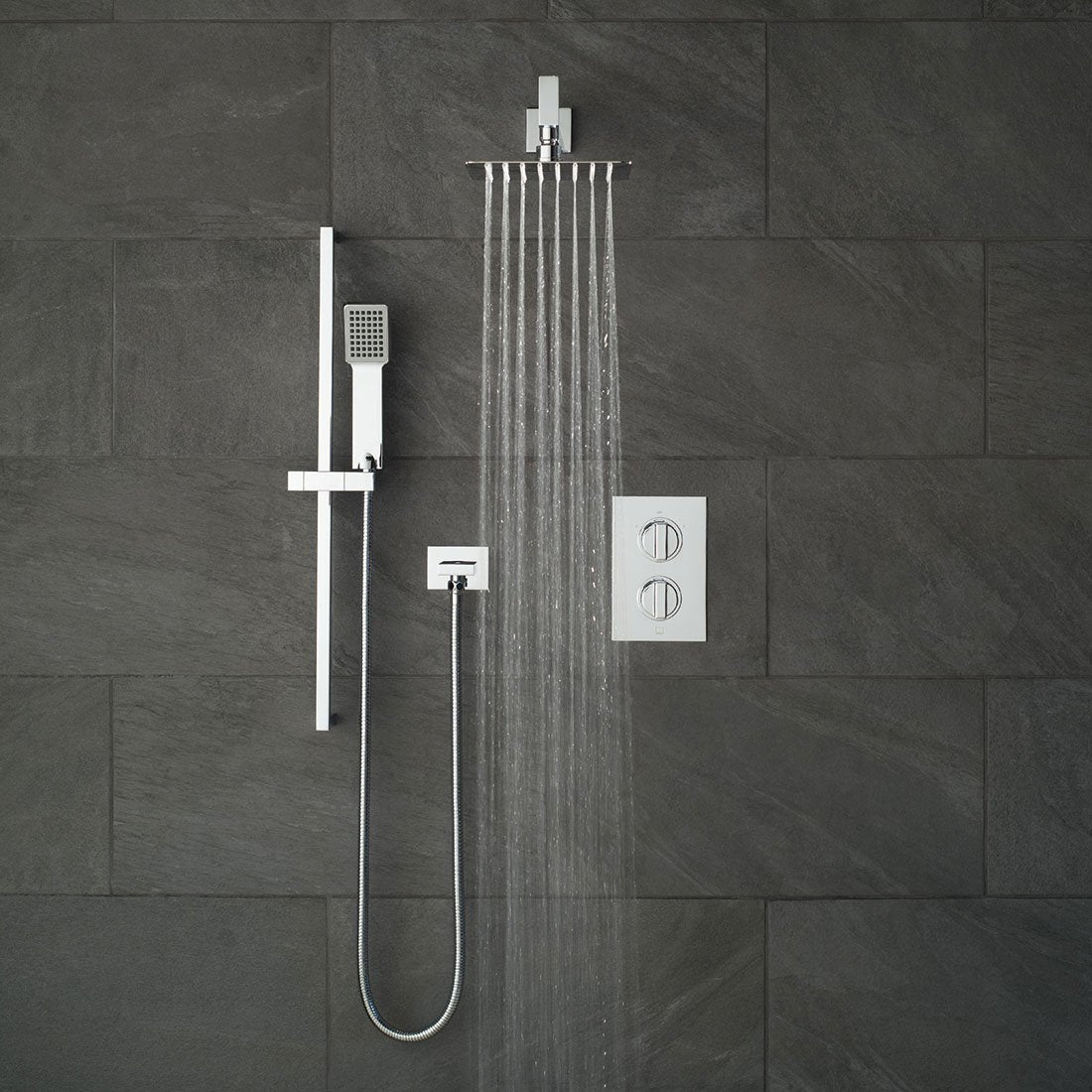 Vado DX Notion - 2 Outlet Thermostatic Shower set With V2 Kit