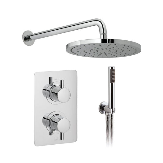 Vado DX Celsius - 2 Outlet Thermostatic Square Shower Set