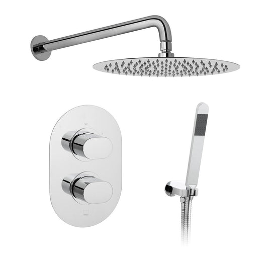 Vado DX Life - 2 Outlet Oval Thermostatic Shower set with Shower Kit