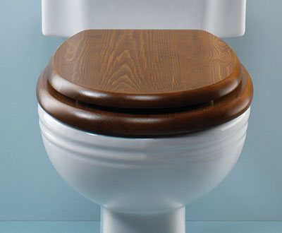 Silverdale Victorian Close Coupled Toilet - Old English/White