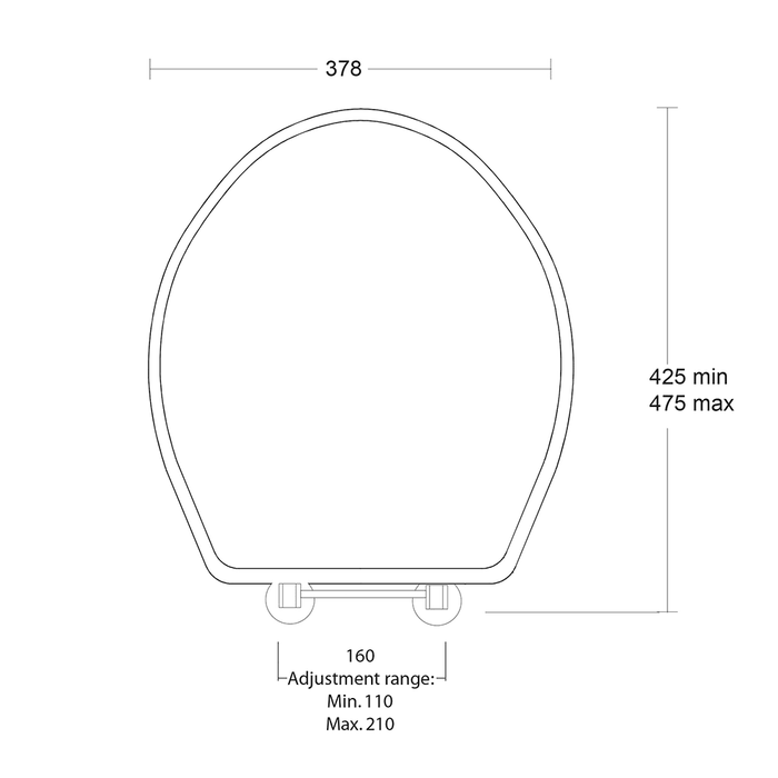 Imperial Drift Standard Toilet Seat with Hinge