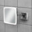 HiB Eclipse Square Magnifying Bathroom Mirror  - Chrome