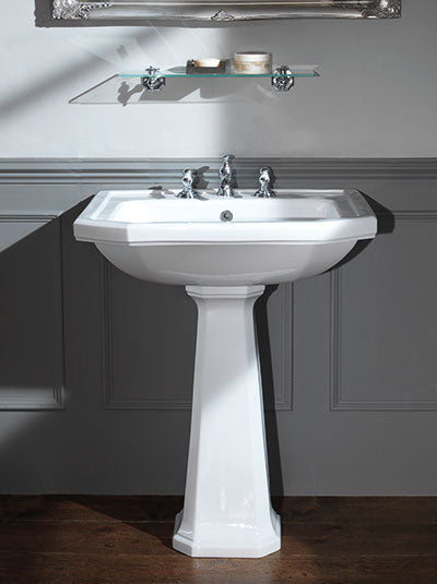 Silverdale Empire 700mm Inset Basin with Pedestal