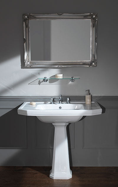 Silverdale Empire 920mm Console Basin with Pedestal/Leg Set