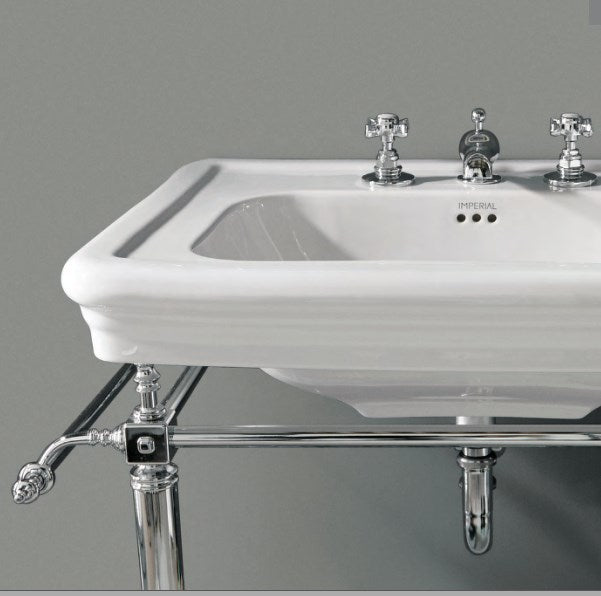 Imperial Etoile Vergennes Medium Basin Stand with Glass Shelf