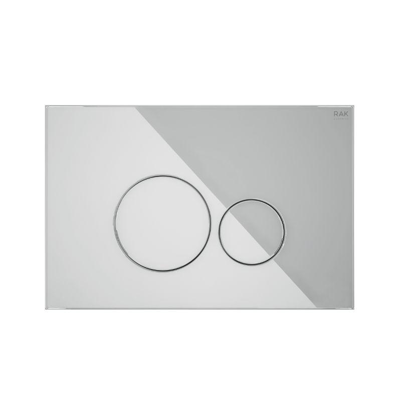 RAK-Ecofix Glass Flush Plate with round push plates