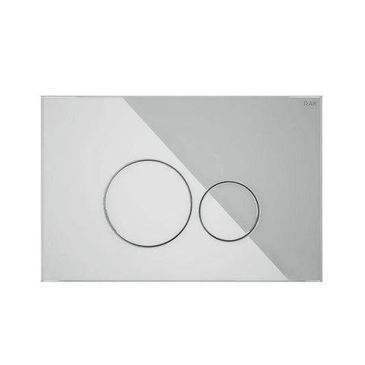 RAK-Ecofix Glass Flush Plate with round push plates