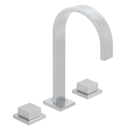 Vado Geo Deck Mounted Basin Mixer With Square Handles