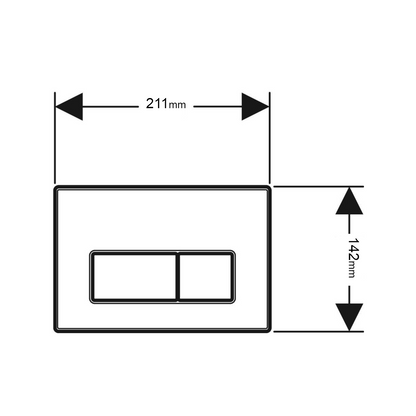 Geberit Kappa50 Dual Flush Plate