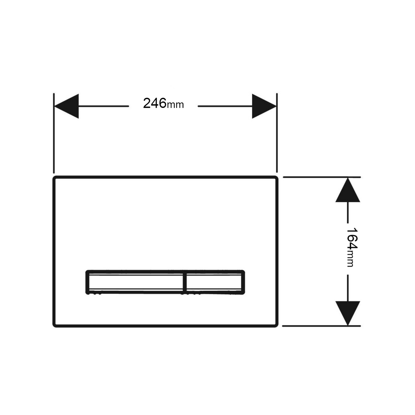 Geberit Sigma50 Dual Flush Plate