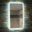 HiB Globe Illuminated Rectangular Wall Mounting LED Bathroom Mirror  - Silver