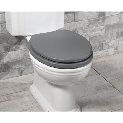 Silverdale Wooden Toilet Seat for Back To Wall Toilet