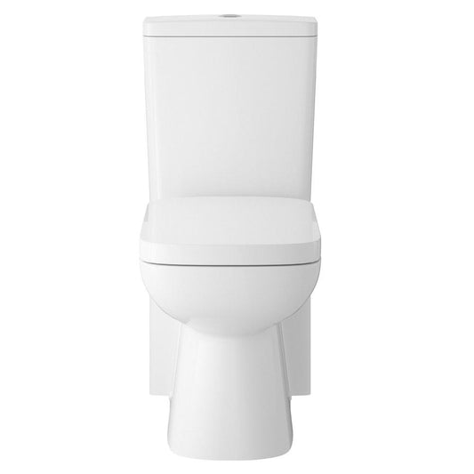 Hudson Reed Arlo Compact Close Coupled Flush to Wall Toilet with Cistern & Soft Close Seat