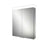 HiB Apex 50cm 1 Door Illuminated Aluminium Cabinets