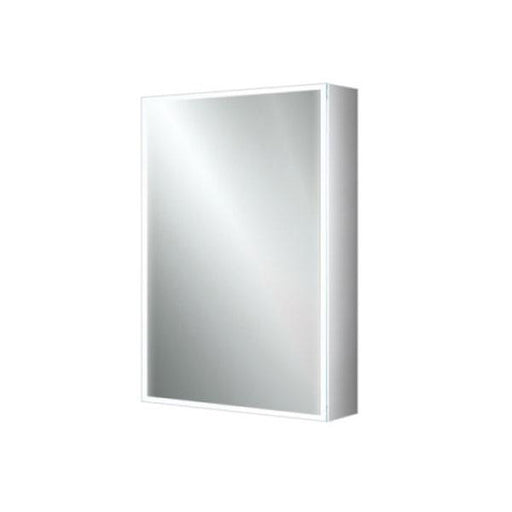 HiB Qubic 50cm 1 Door Illuminated Aluminium Cabinets