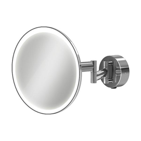 HiB Eclipse Round Magnifying Bathroom Mirror  - Chrome