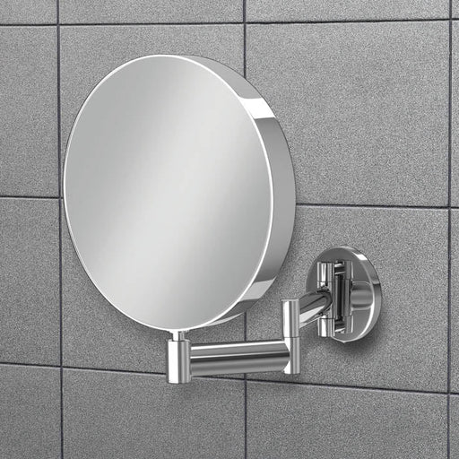 HiB Helix Round Magnifying Bathroom Mirror  - Chrome