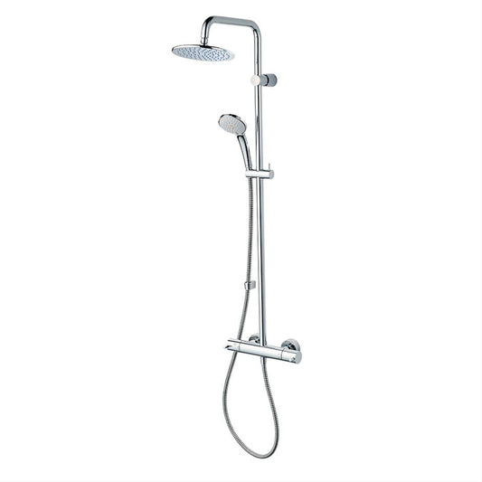 Ideal Standard Freedom Dual thermostatic exposed shower system with M1 rainshower