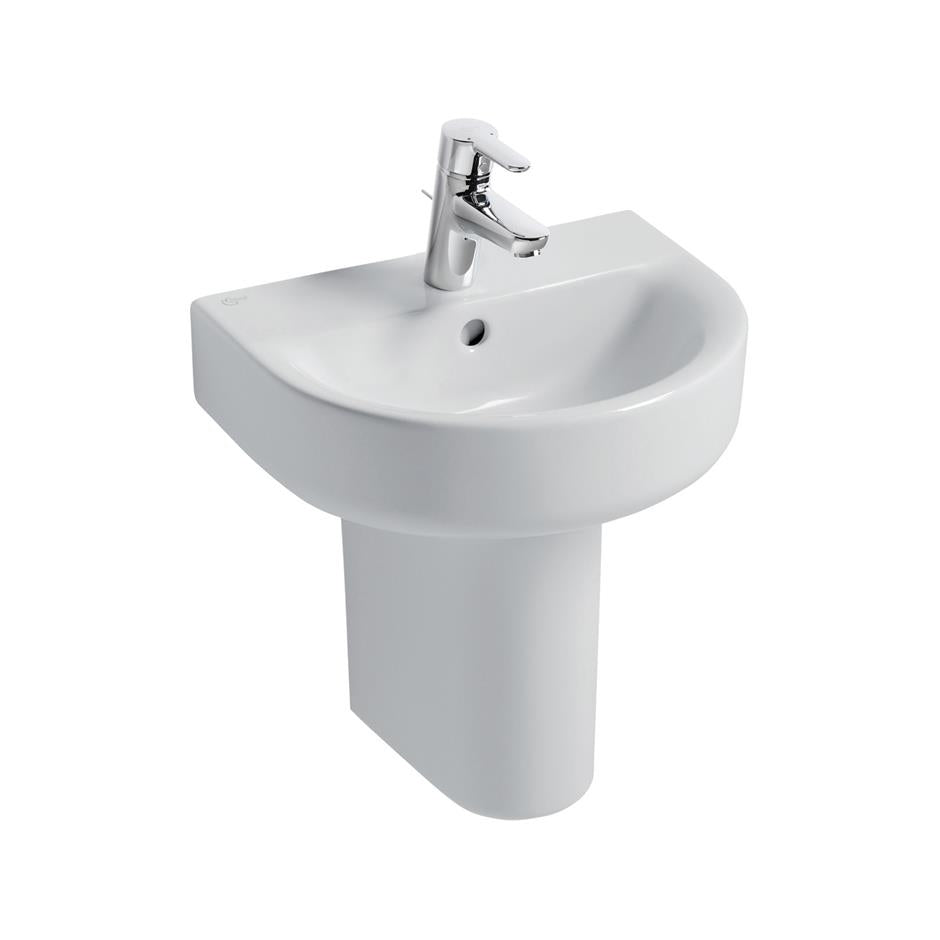 Small Hand Rinse Basin Ideal Standard Concept Arc 45cm hand rinse basin - 1TH