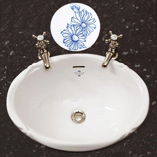 Silverdale Victorian Inset Vanity Basin - 0 Tap Hole