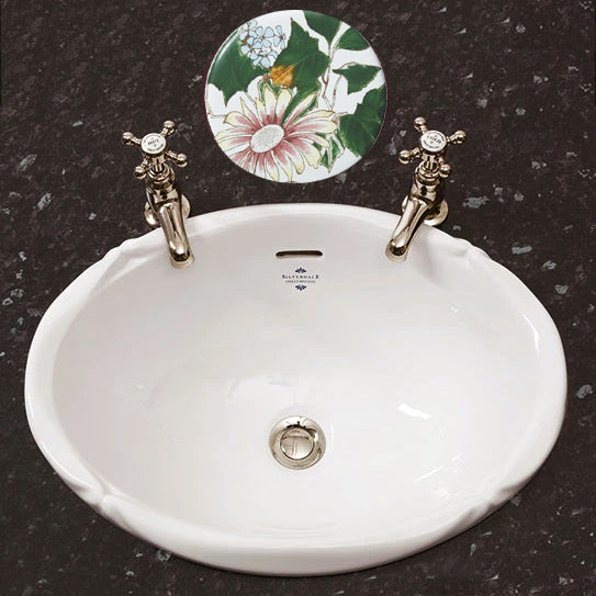 Silverdale Victorian Inset Vanity Basin - 0 Tap Hole