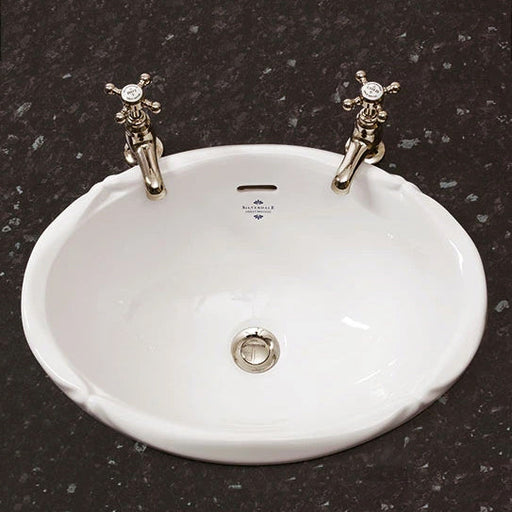 Silverdale Victorian Inset Vanity Basin - 0 Tap Hole